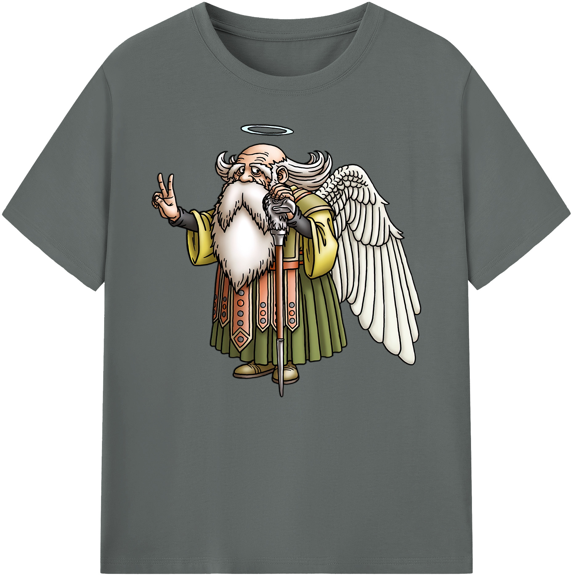 （画像用） ドラゴンクエスト Doragon Kuesuto Dragon Quest 綿100％ メンズ半袖Tシャツ｜肌触りやわらか＆通気性